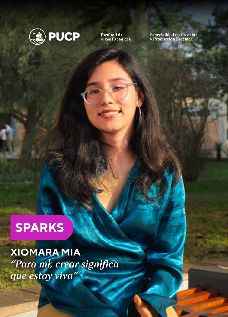 Xiomara Mía, egresada de Creación y Producción Escénica PUCP