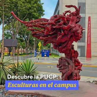 Las principales esculturas en la PUCP