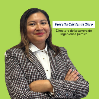 Fiorella Cárdenas Toro, Ingeniera PUCP y Directora de la Especialidad de Ingeniería Química